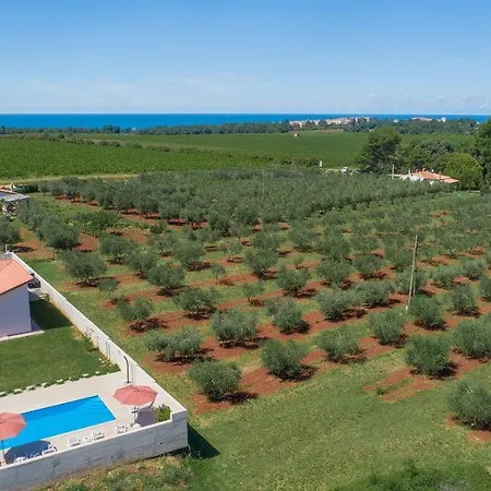 Schöne Villa mit privatem Pool, Außenküche, WLAN, Klima nur 2 km vom Strand Karpinjan